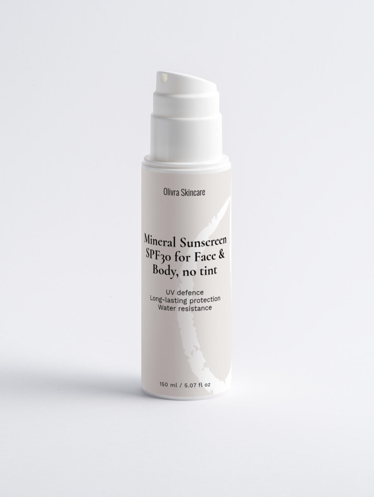 Mineral Sunscreen SPF30 for Face & Body, no tint